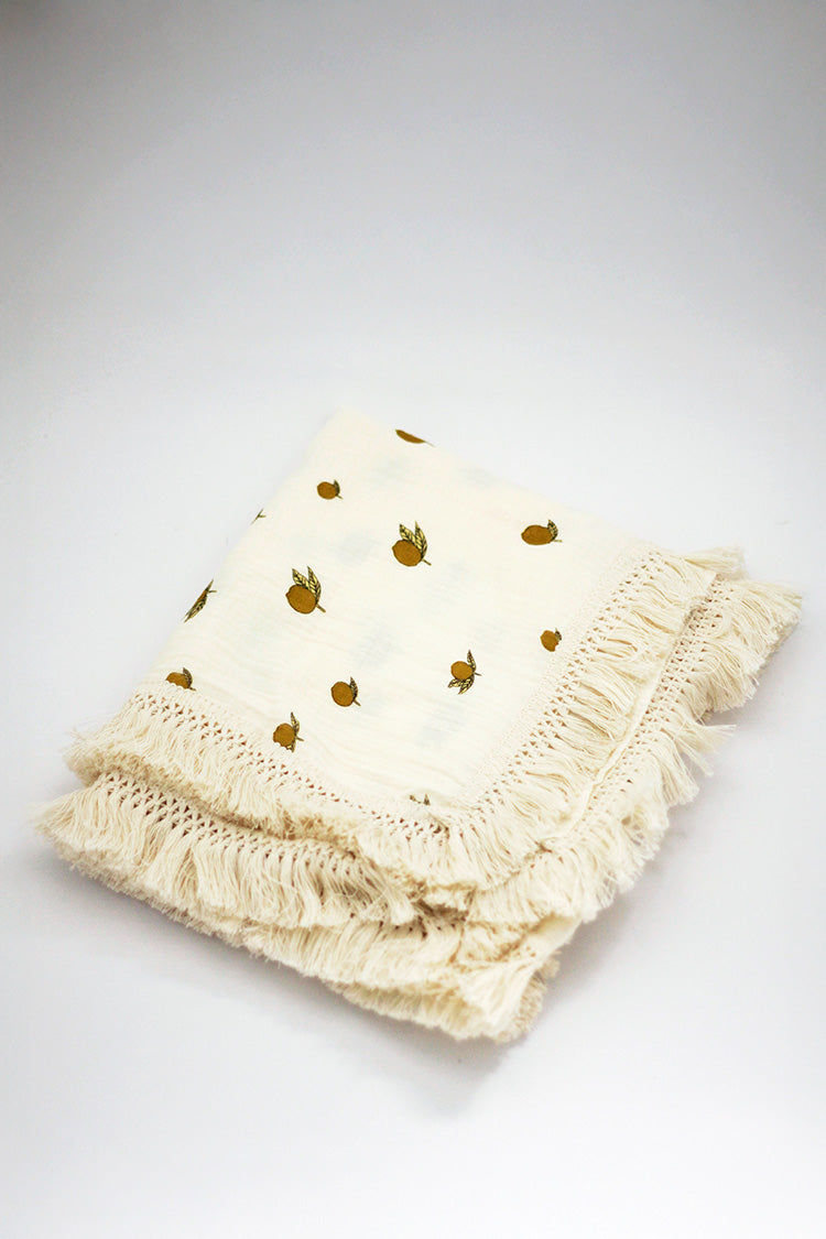 Baby Blanket - Beige Lemon