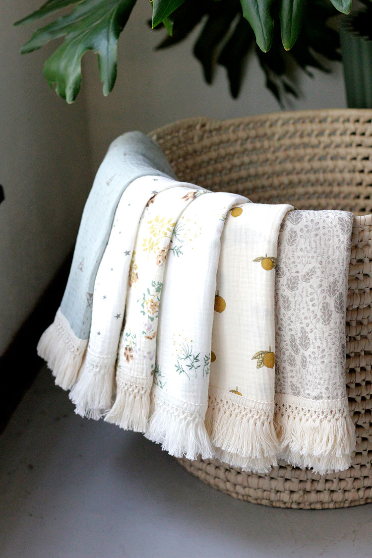 Baby Blanket - Beige Lemon