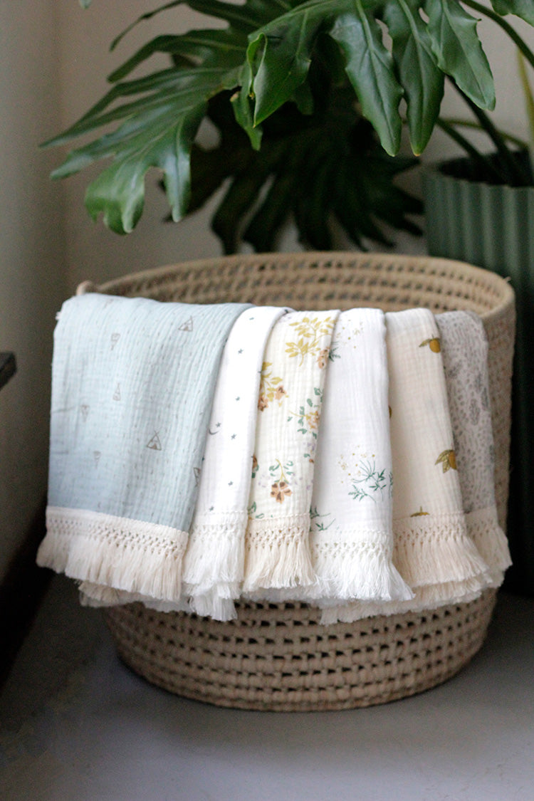 Baby Blanket - Beige Lemon