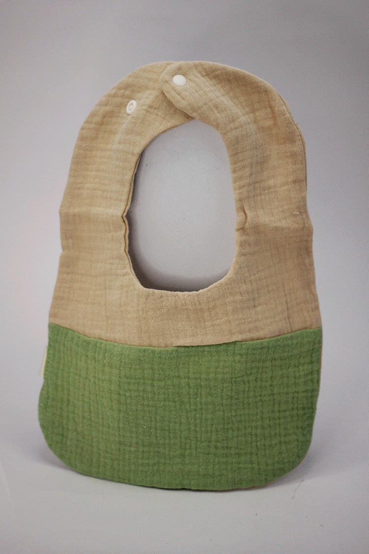 Cotton Baby Bib - Light Green