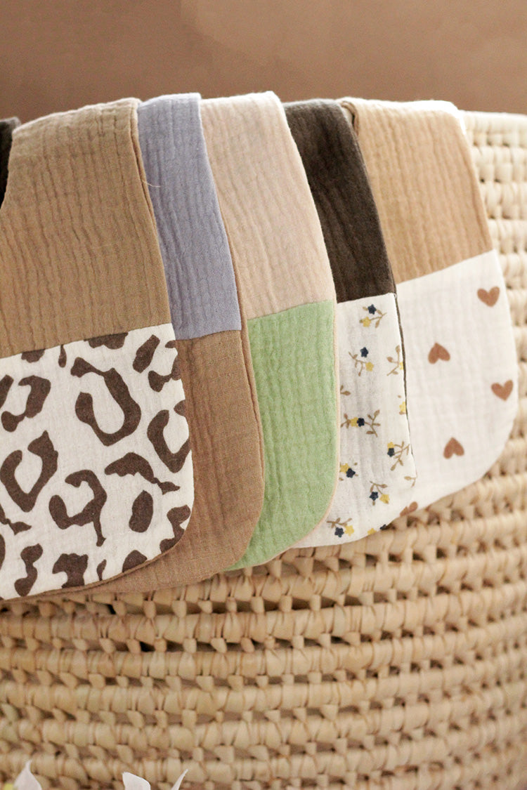 Cotton Baby Bib - Flowers