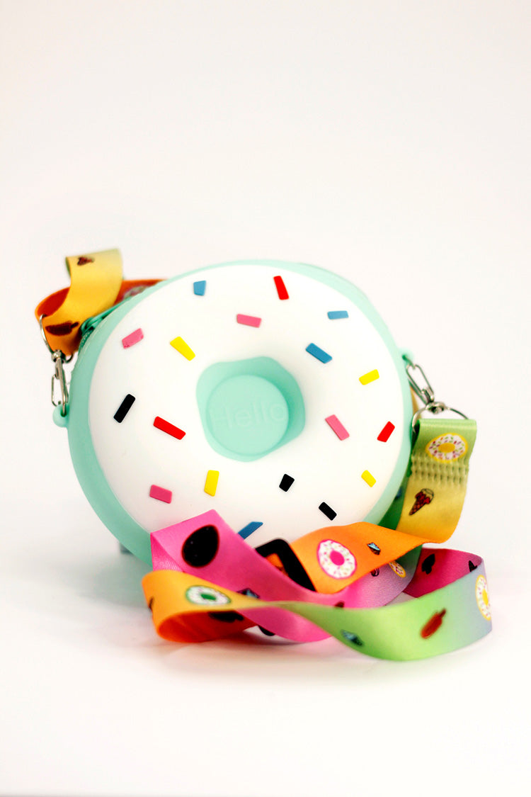 Silicone Round Doughnut Bag - Turquoise