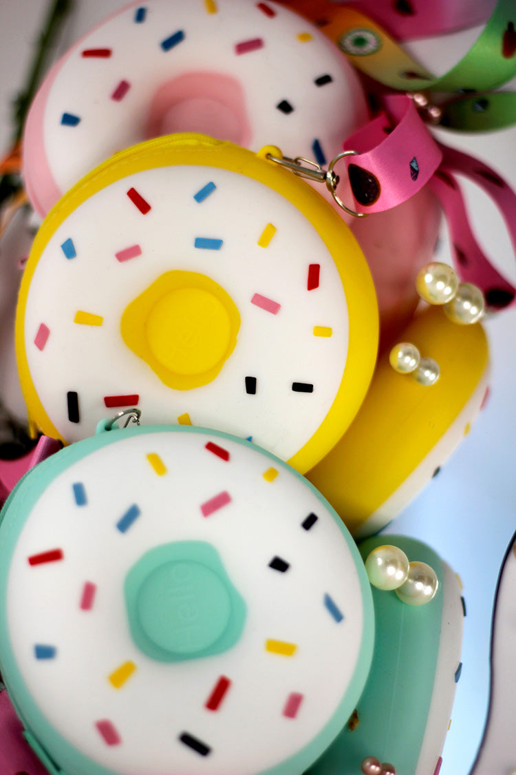 Silicone Round Doughnut Bag - Yellow