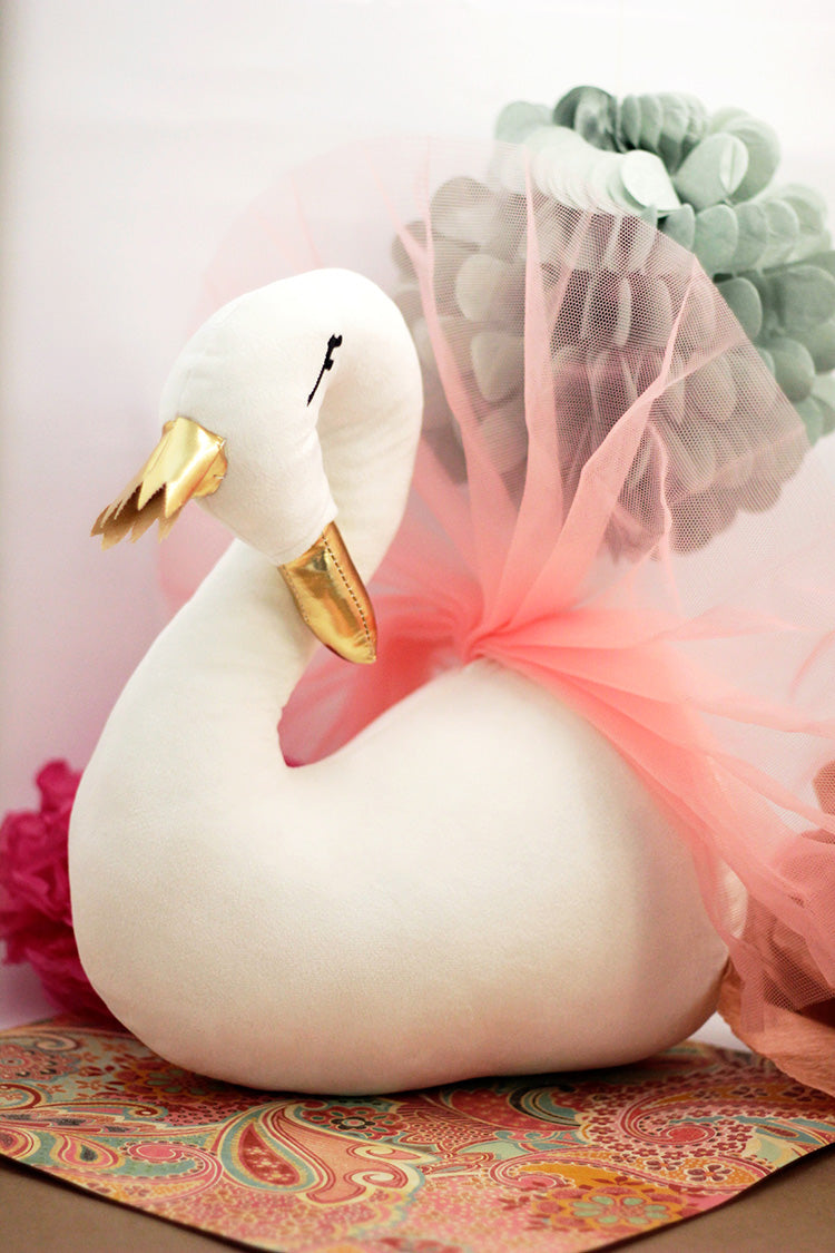 Wall Mount Swan Plushie