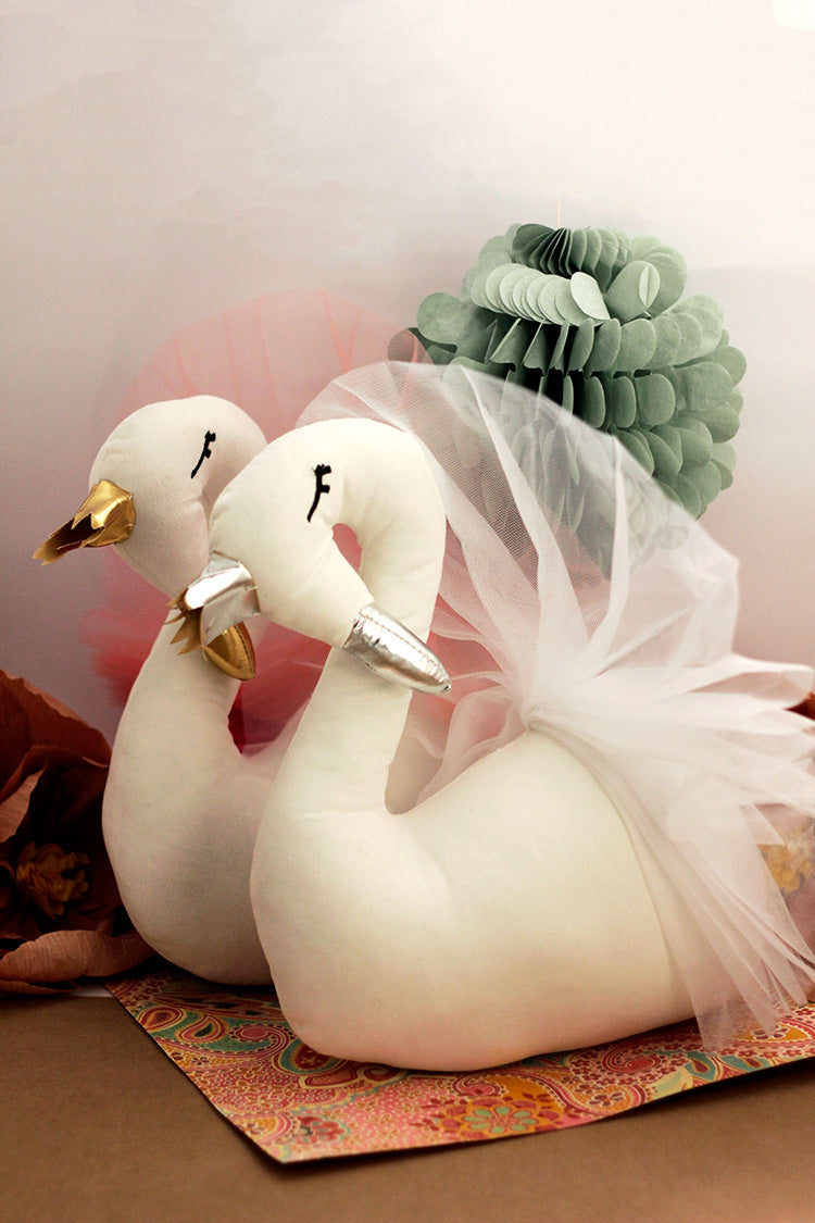 Wall Mount Swan Plushie