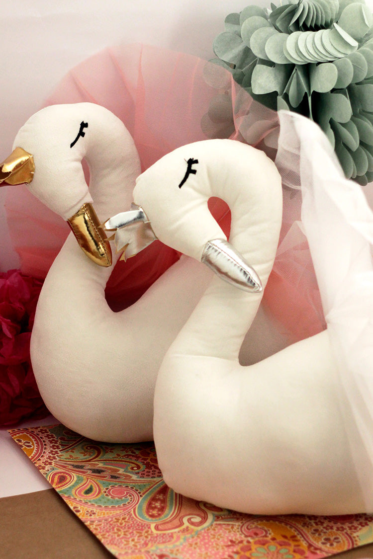Wall Mount Swan Plushie