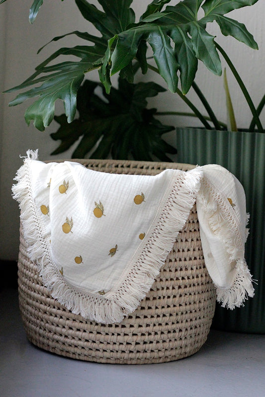 Baby Blanket - Beige Lemon