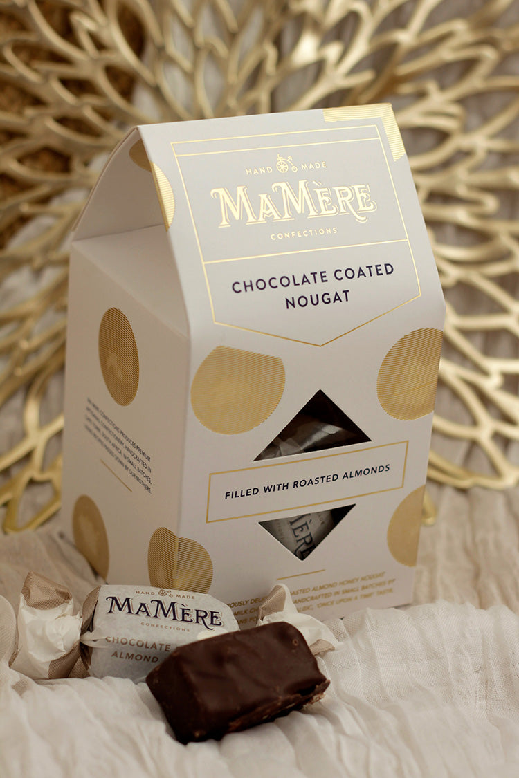 Choc Coated Almond Nougat Gift Box 220g