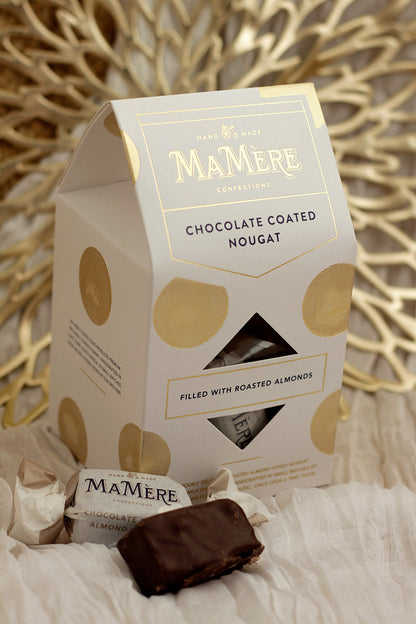 Choc Coated Almond Nougat Gift Box 220g
