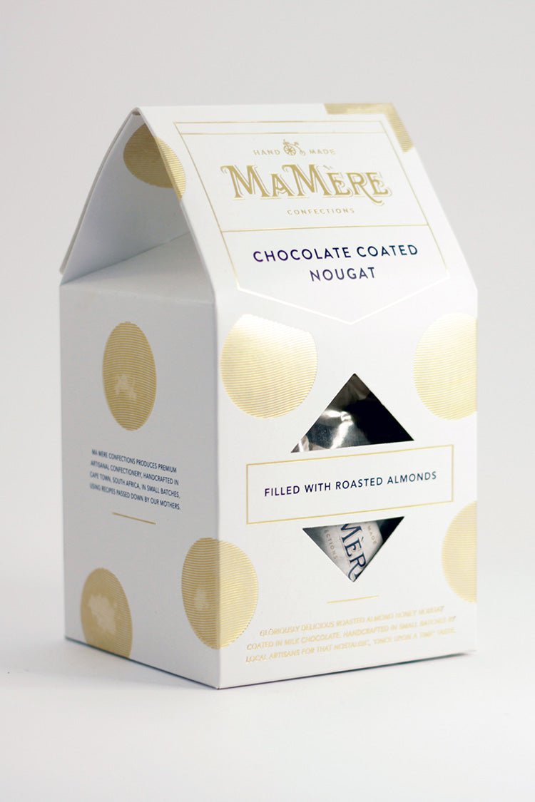 Choc Coated Almond Nougat Gift Box 220g