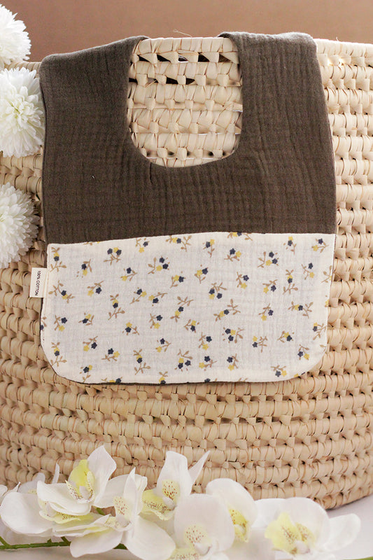 Cotton Baby Bib - Flowers