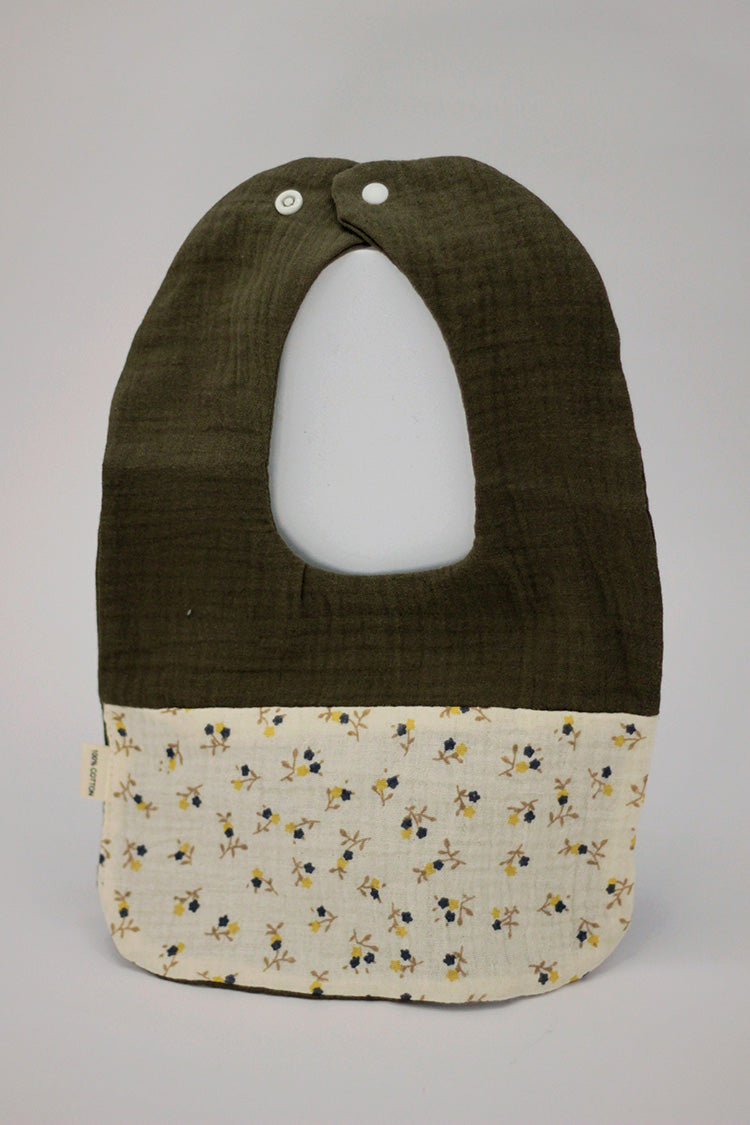 Cotton Baby Bib - Flowers