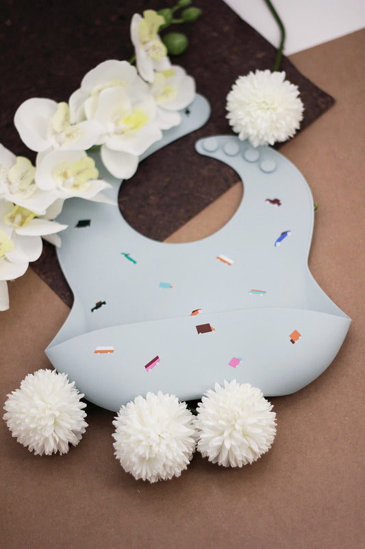 Silicone Baby Bib - Cars