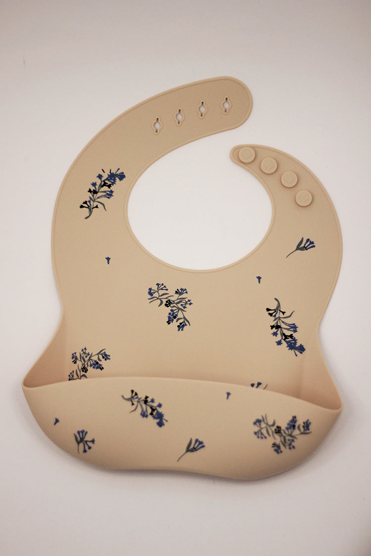 Silicone Baby Bib - Flowers