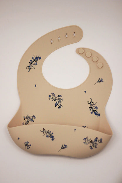 Silicone Baby Bib - Flowers