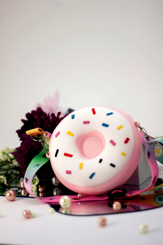 Silicone Round Doughnut Bag - Pink