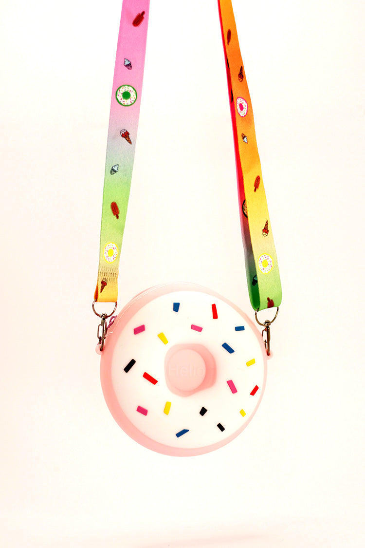 Silicone Round Doughnut Bag - Pink