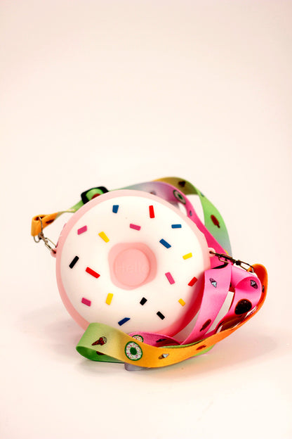 Silicone Round Doughnut Bag - Pink