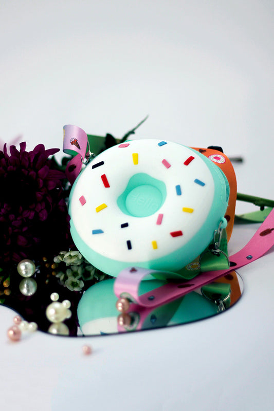 Silicone Round Doughnut Bag - Turquoise