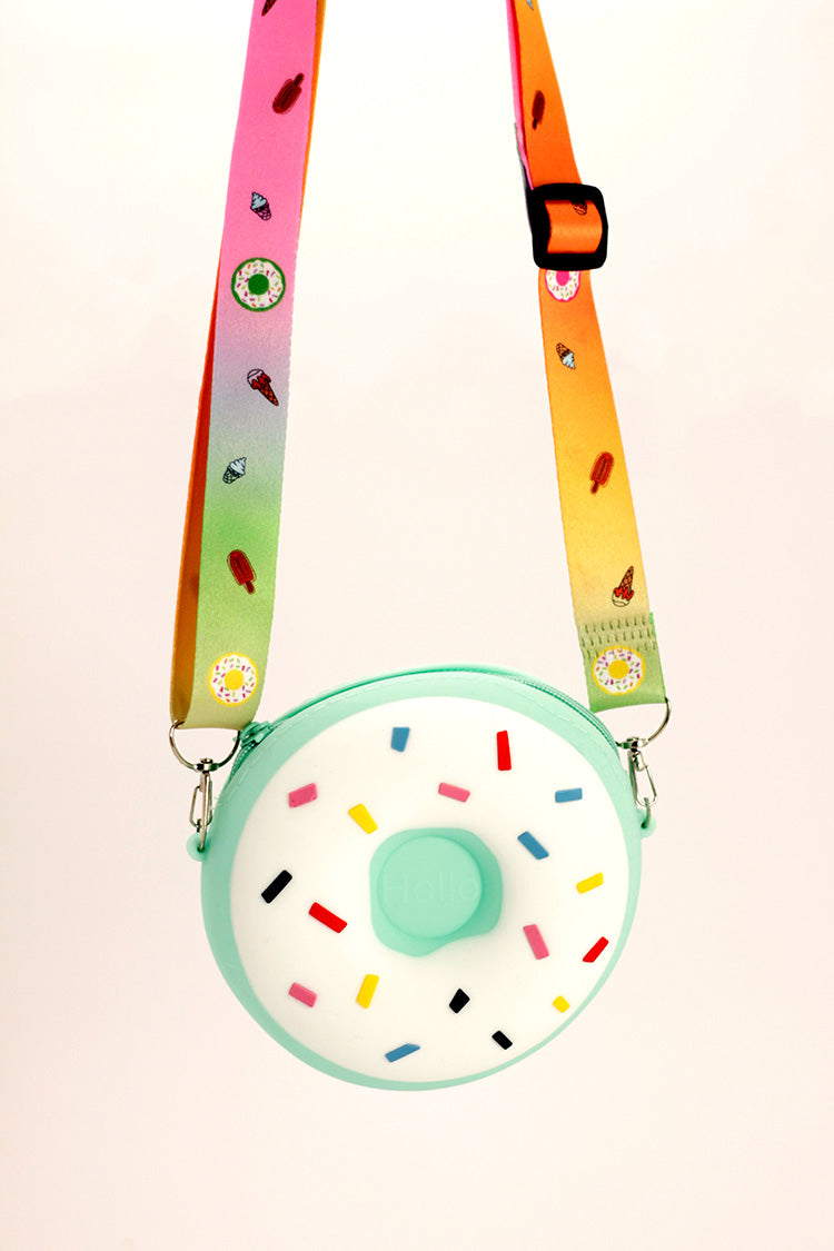 Silicone Round Doughnut Bag - Turquoise