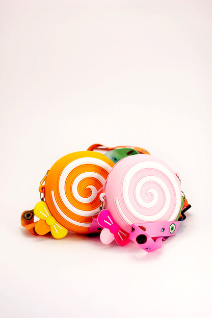 Silicone Round Swirl Bag - Pink