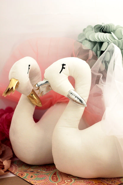 Wall Mount Swan Plushie