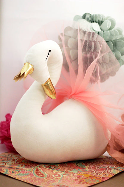 Wall Mount Swan Plushie
