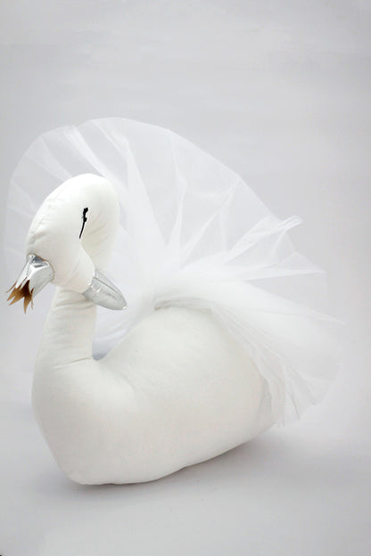 Wall Mount Swan Plushie