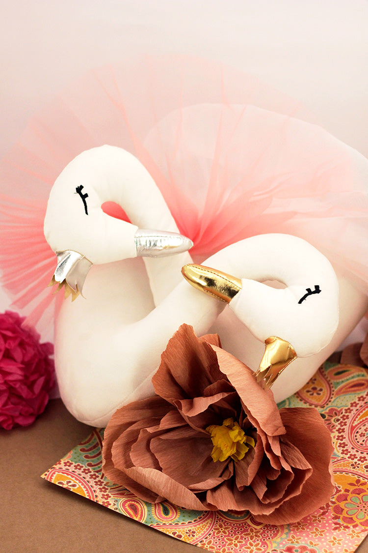 Wall Mount Swan Plushie