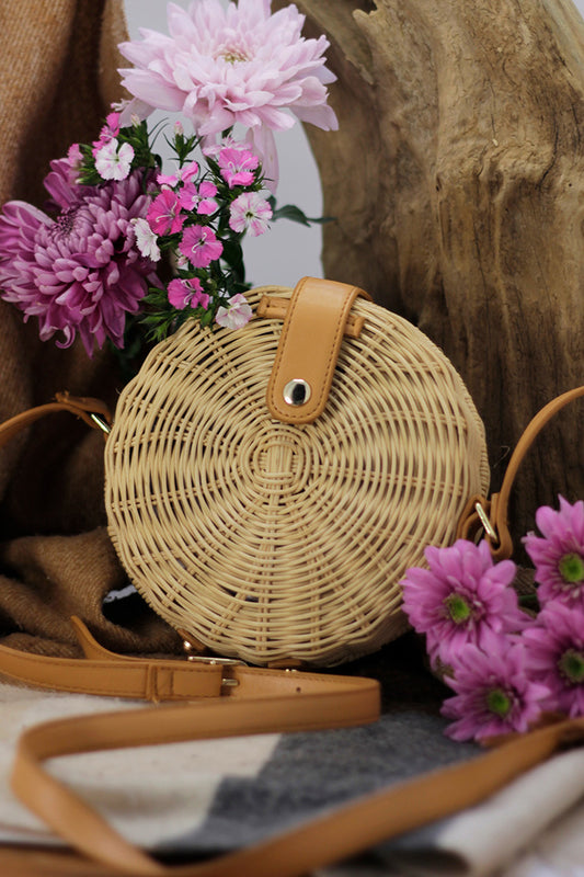 Woven Round Handbag