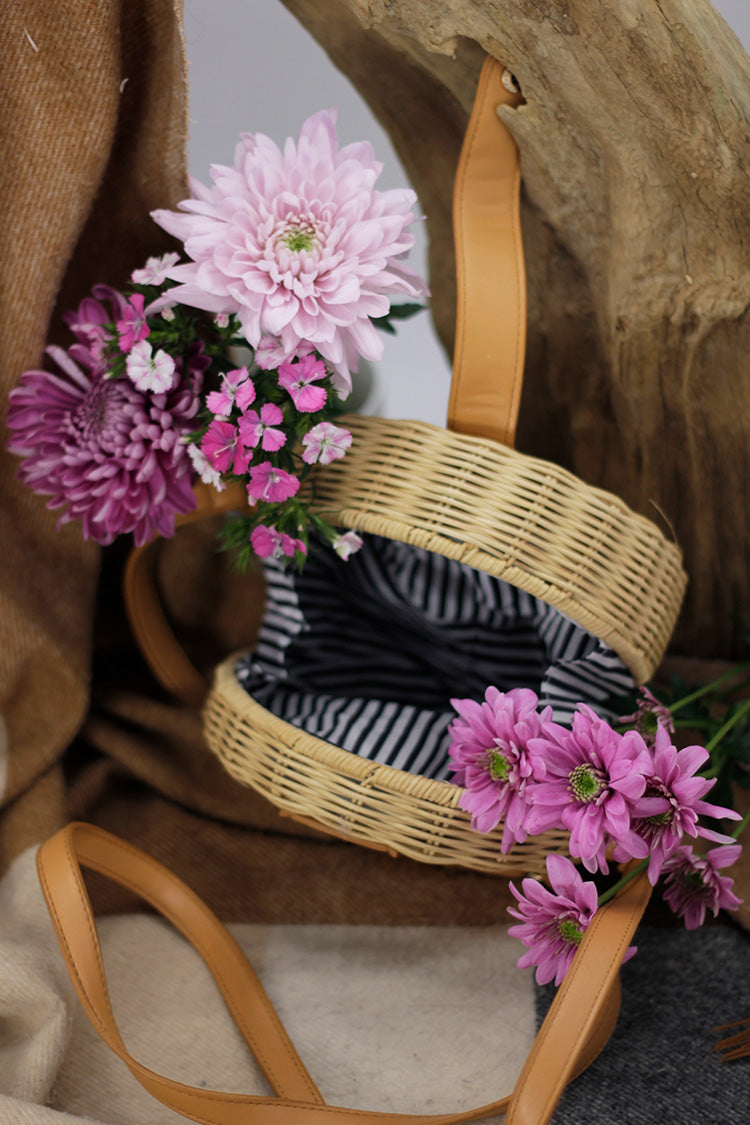 Woven Round Handbag
