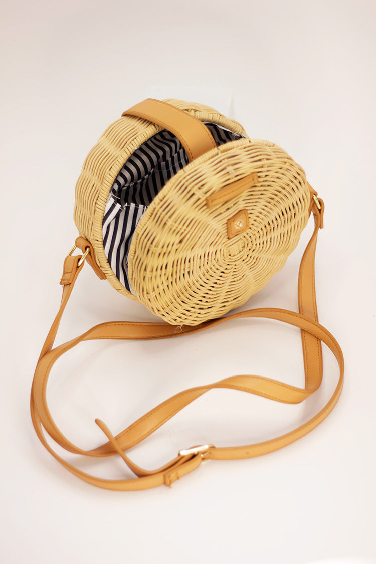 Woven Round Handbag