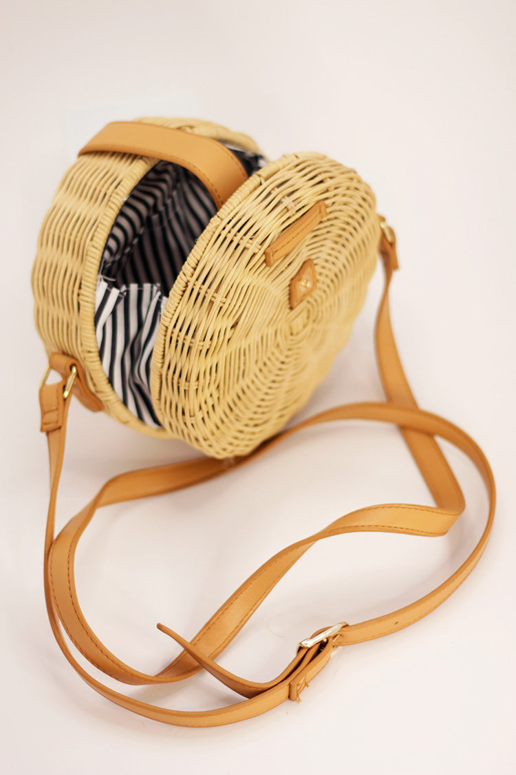 Woven Round Handbag